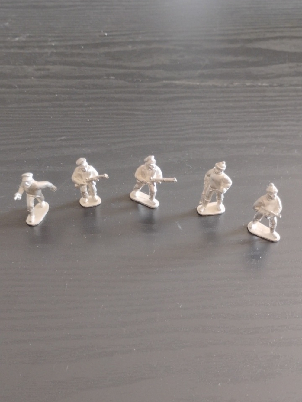 5 Pewter Soldier Miniatures